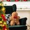 Glitzhome® 15"H Christmas Gingerbread Man Shaped Pillow